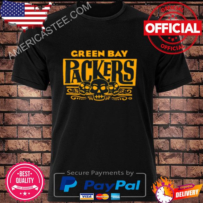 Green bay packers halloween packers sugar skull shirt