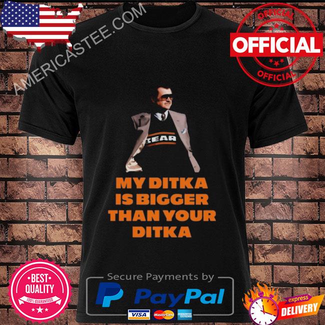 Zazzle My Ditka Is Bigger Than Your Ditka T-Shirt, Men's, Size: Adult S, Black