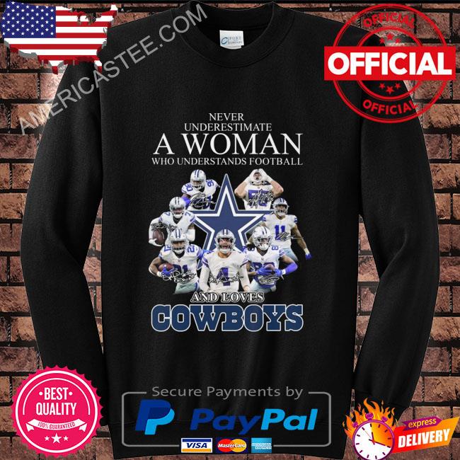 Real Women Love Football Signatures, Unique Dallas Cowboys Gifts Shirt