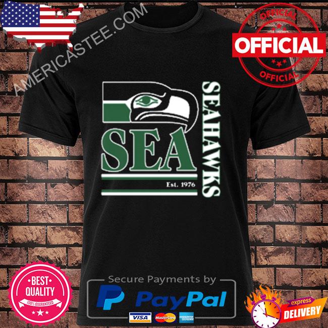 Nfl seattle seahawks wordmark logo tri-blend shirt