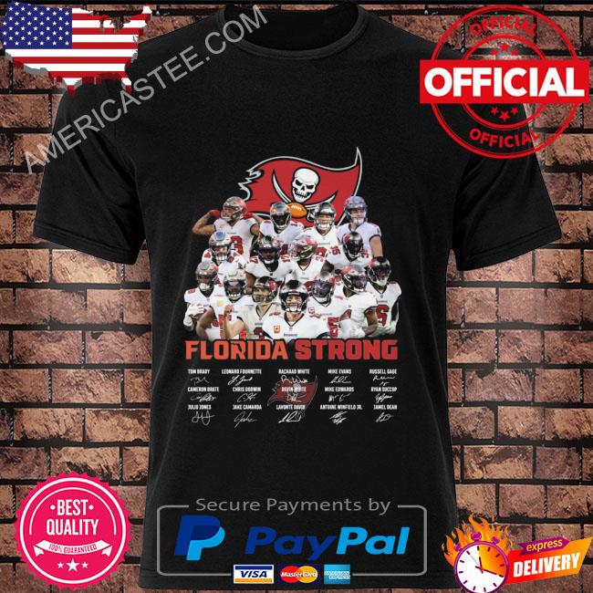 Official Tampa bay buccaneers florida strong all team player signatures  2022 shirt, hoodie, sweater, long sleeve and tank top