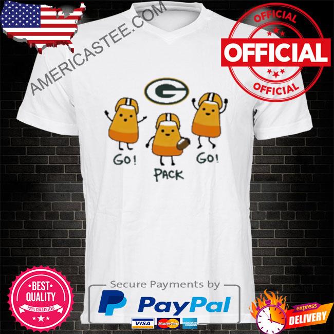 Packers pro go rack go packers toddler candy corn shirt