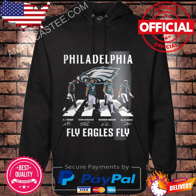 Philadelphia Eagles Fly Eagles Fly Slate Grey hooded sweatshirt