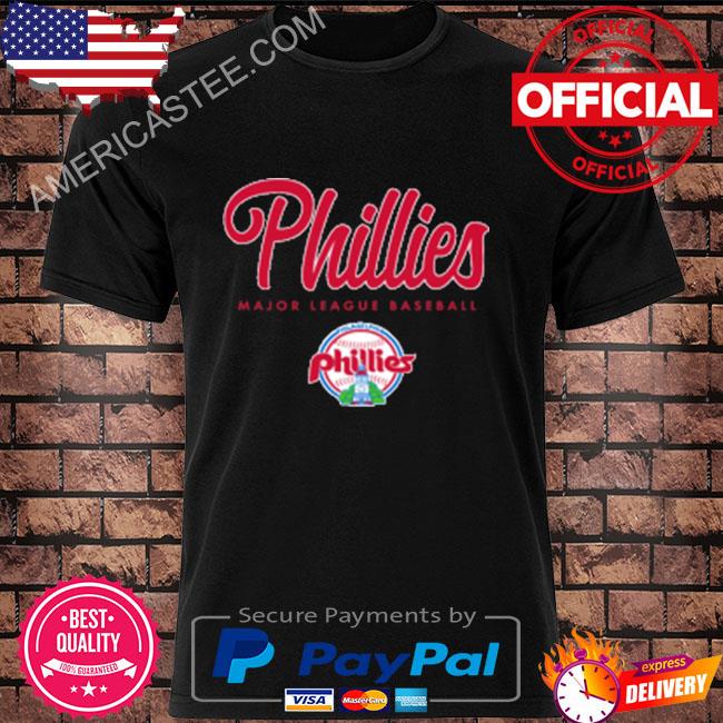 Phillies Major League Baseball Wordmark Script Logo Shirt, hoodie