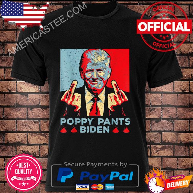 Poopy pants joe biden anti biden Trump and america flag shirt