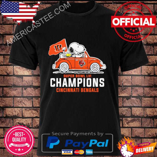 Snoopy and Woodstock super bowl lvi champions cincinnati bengals shirt