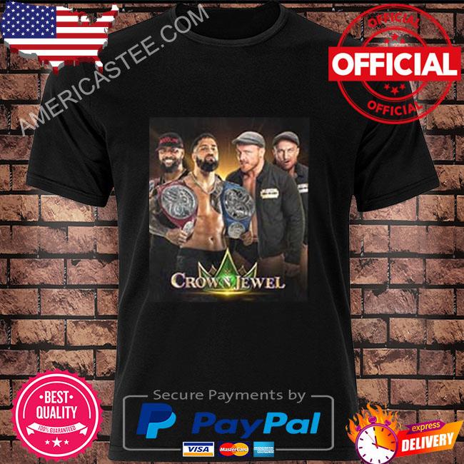 The usos vs the brawling brutes will meet for the undisputed wwe tag team championship wwe crown jewel shirt