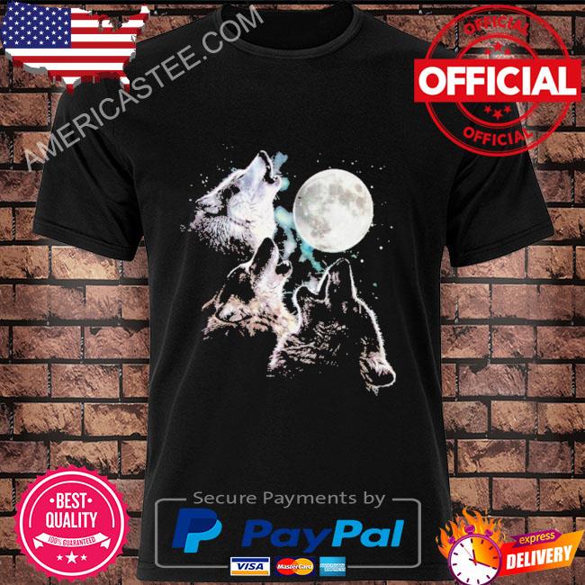 Treefree three wolf moon greeting card and envelope shirt