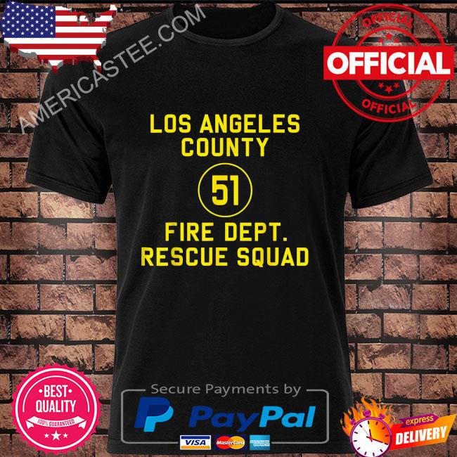 Truck side 51 emergency squad reproduction logo essential shirt