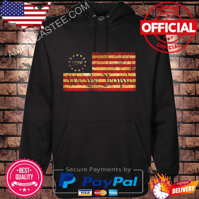 1776 we the people us flag s Hoodie black 1776 we the people us flag s Hoodie black