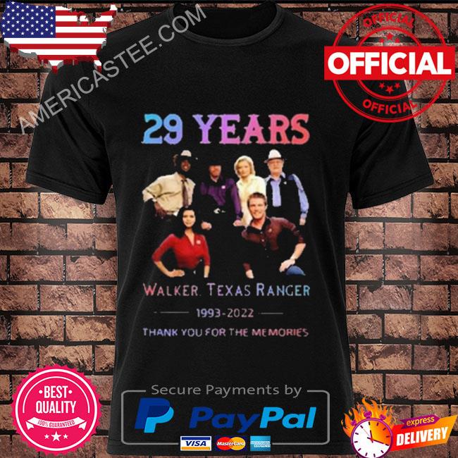 29 years walker Texas ranger shirt