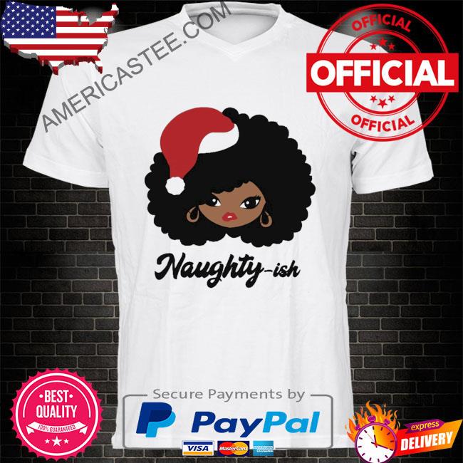 Afro santa black girl naughty-ish Christmas sweater