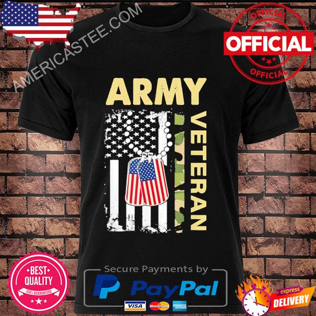 Army veterans American flag shirt