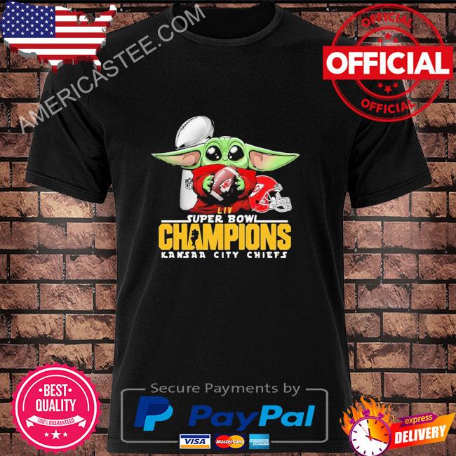 Baby Yoda hug Kansas city Chiefs live super bowl champions Kansas city Chiefs shirt