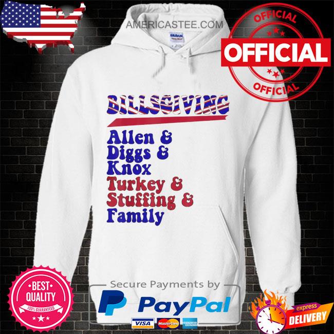 Billsgiving allen and diggs and knox buffalo thanksgiving shirt, hoodie,  sweater, long sleeve and tank top