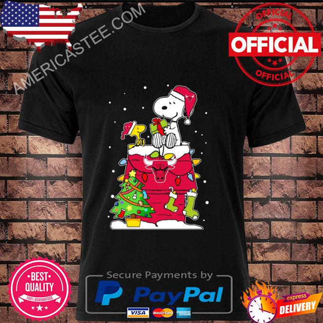 Chicago Bulls Santa snoopy and Woodstock Christmas sweater