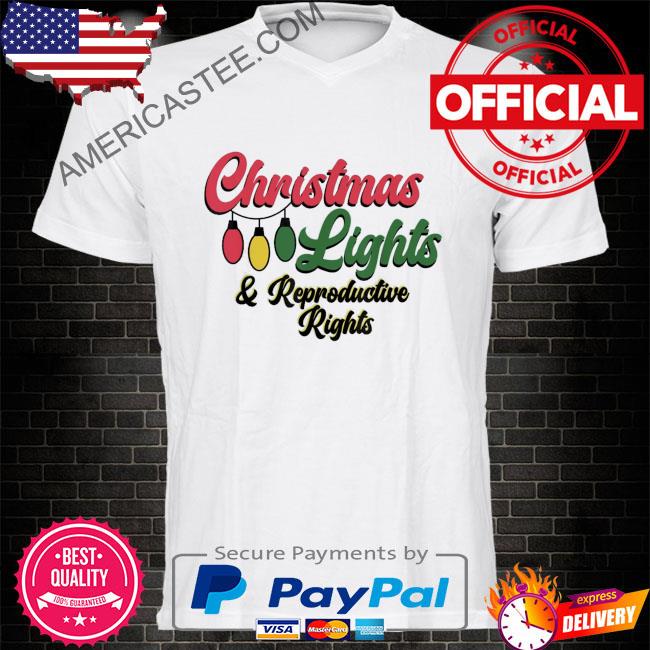 Christmas lights and reproductive rights pro choice feminist sweater