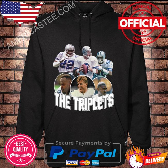 The triplet's emmitt smith troy aikman and michael irvin shirt, hoodie,  sweater, long sleeve and tank top