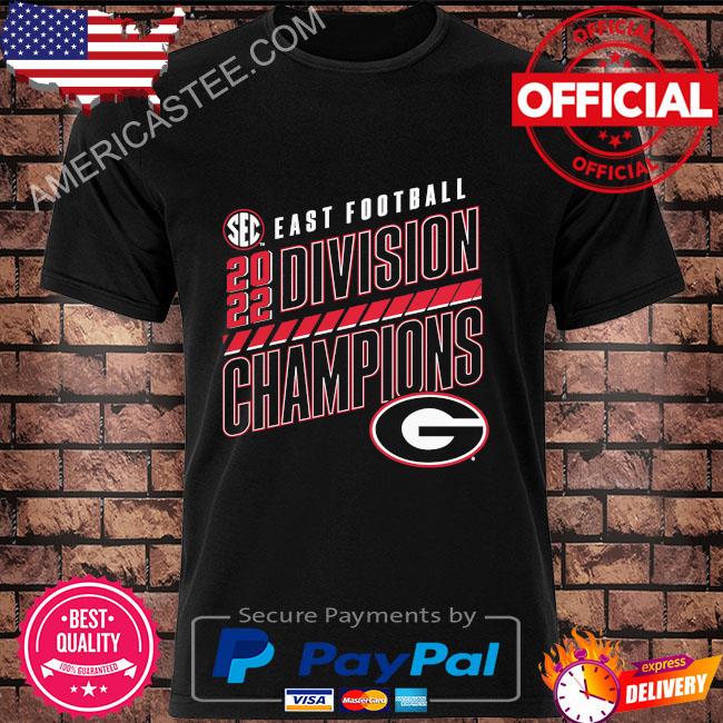 Georgia Bulldogs 2022 SEC East Division Football Champions Slanted Knockout  T-Shirt, hoodie, sweater, long sleeve and tank top