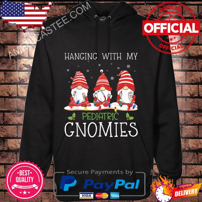 Gnomes just give me apple pie and no one gets hurt simple Christmas sweater Hoodie black