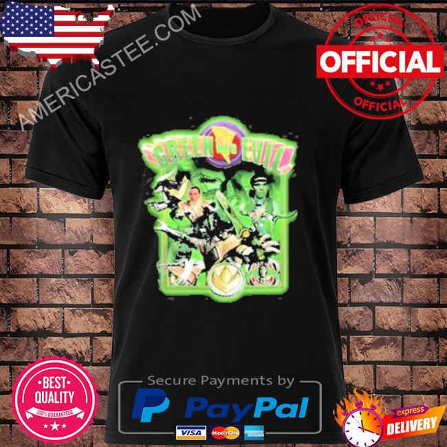 Green with evil mighty morphin power rangers shirt