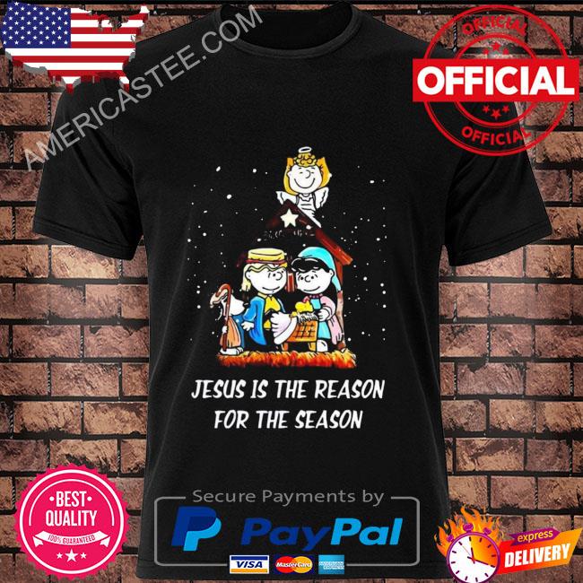 Jesus is the reason for the season Christmas Peanuts snoopy sweater