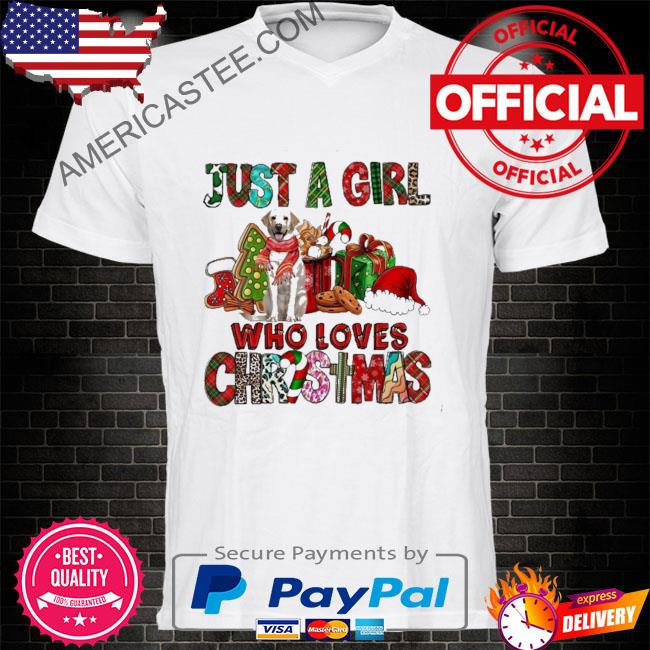 Just a girl yellow labrador who loves Christmas 2022 sweater