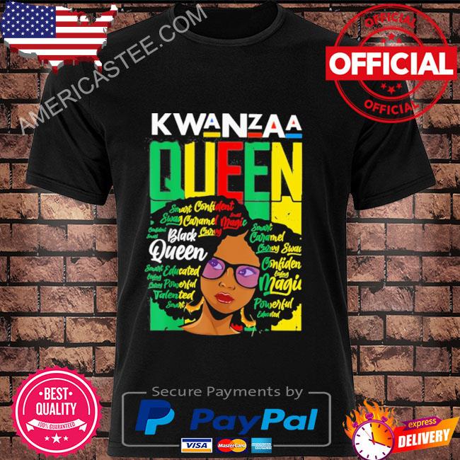 Kwanzaa Queen Melanin Brown Skin Girls shirt