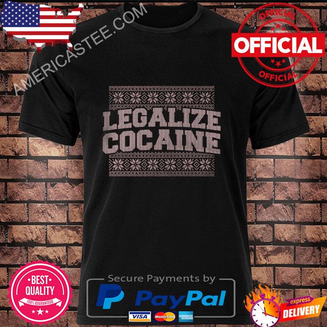 Legalize cocaine ugly Christmas sweater