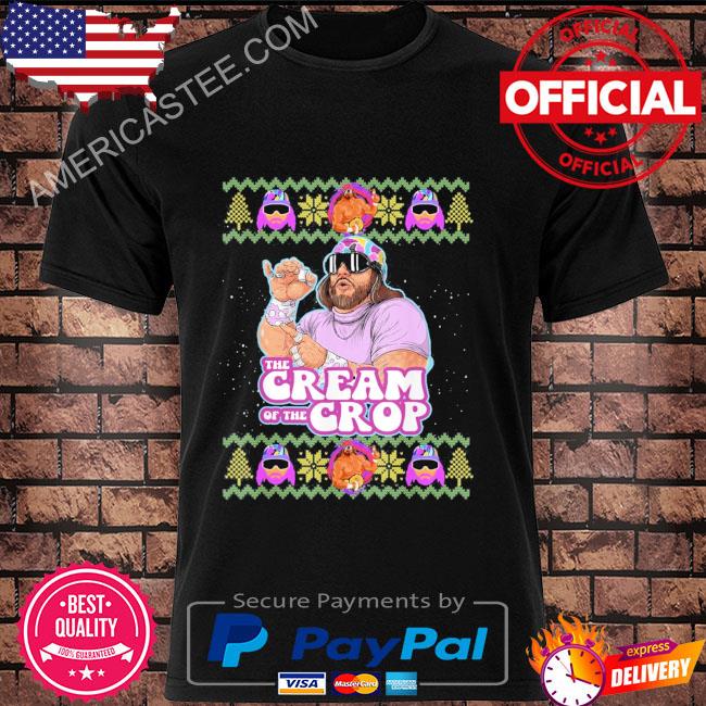 Macho the cream of the crop wrestling ugly Christmas sweater