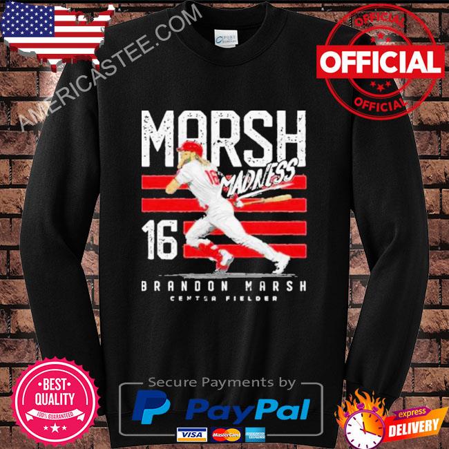 Marsh madness brandon marsh center fielder philadelphia phillies shirt,  hoodie, sweater, long sleeve and tank top