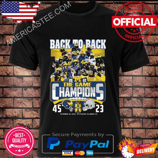 Michigan Wolverines back to back 2022 the game champions shirt