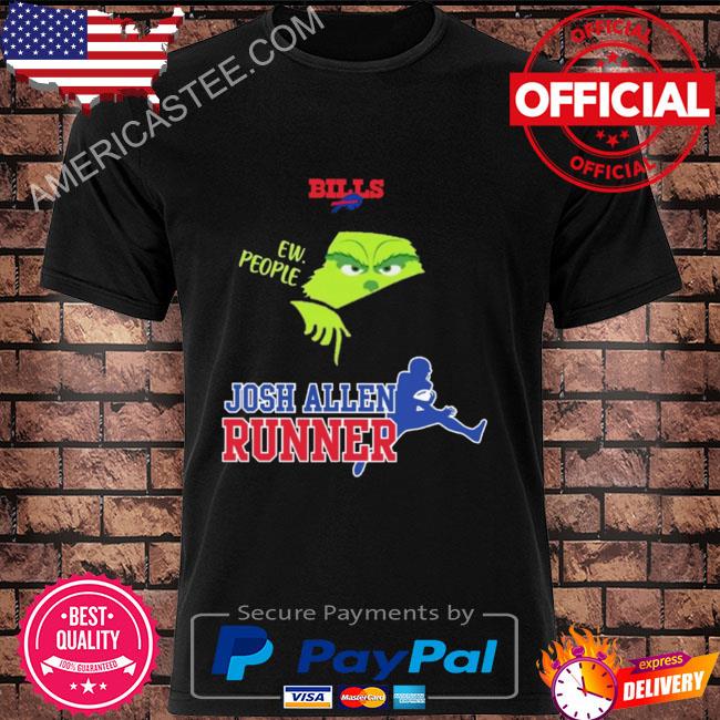 Official grinch buffalo bills ew people josh allen runner shirt