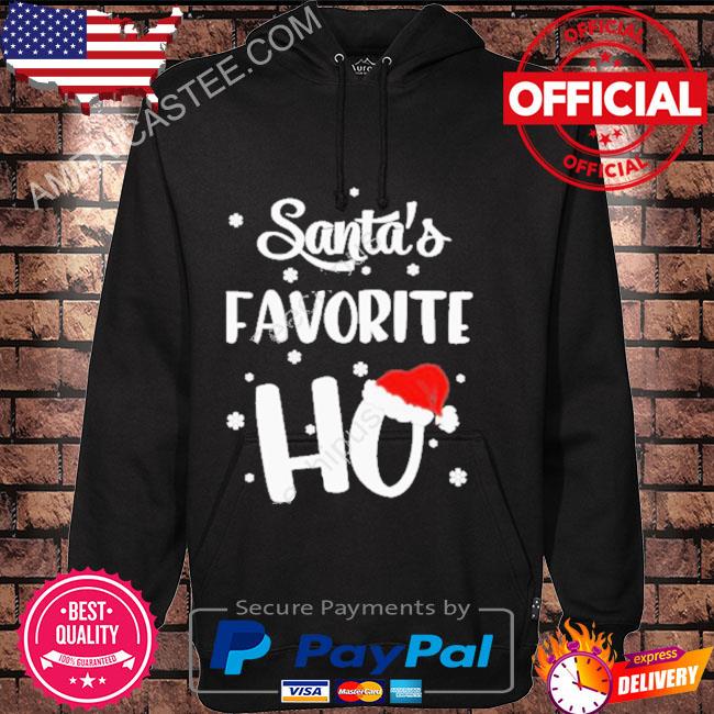 Official santa's favorite ho christmas sweater Hoodie black