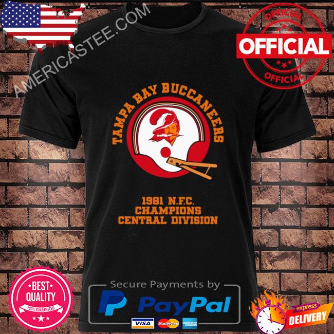 Official Tampa bay buccaneers 1981 nfc champions central division shirt