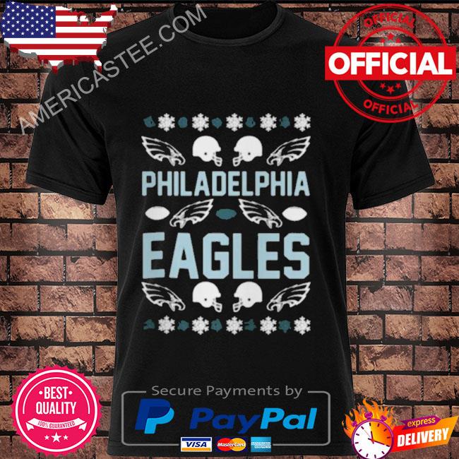 Philadelphia eagles snowflake pattern ugly Christmas sweater