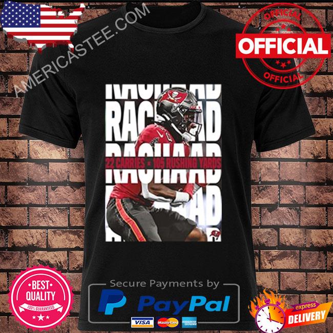 Rachaad white 22 carries 105 rushing yards tampa bay buccaneers nfl vintage  shirt, hoodie, sweater, long sleeve and tank top