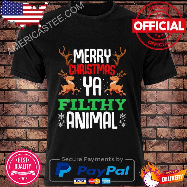 Reindeer merry Christmas you filthy animal xmas winter snow sweater