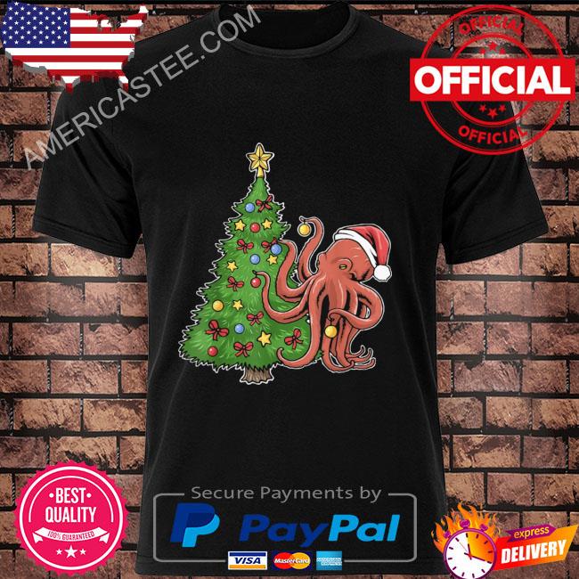 Santa Octopus light Christmas Tree Sweater