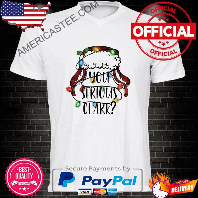 Santa you serious clark Christmas light sweater