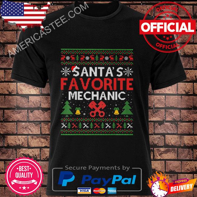 Santa's favorite mechanic 2022 ugly Christmas sweater