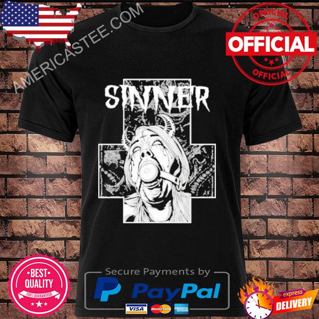 Sinner satan girl cross shirt