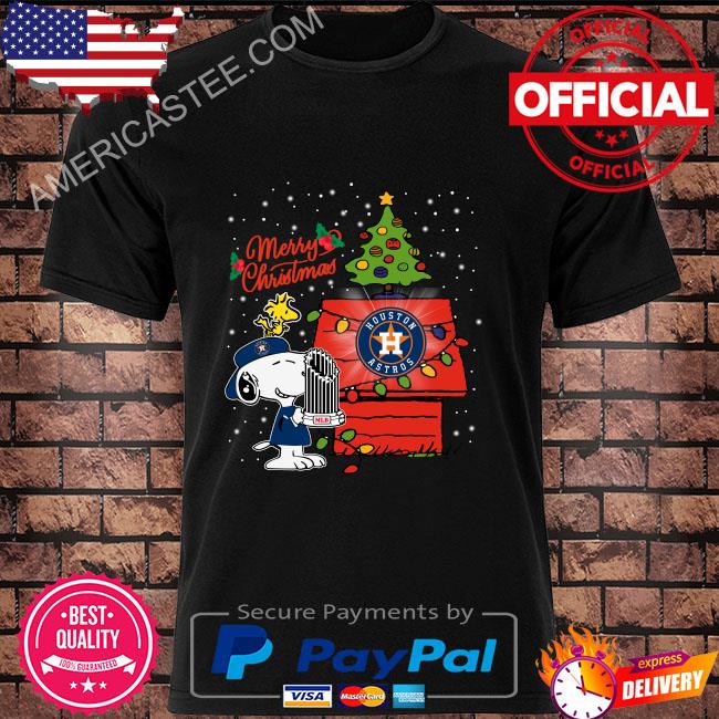 Official Houston astros Snoopy and Woodstock merry Christmas 2022