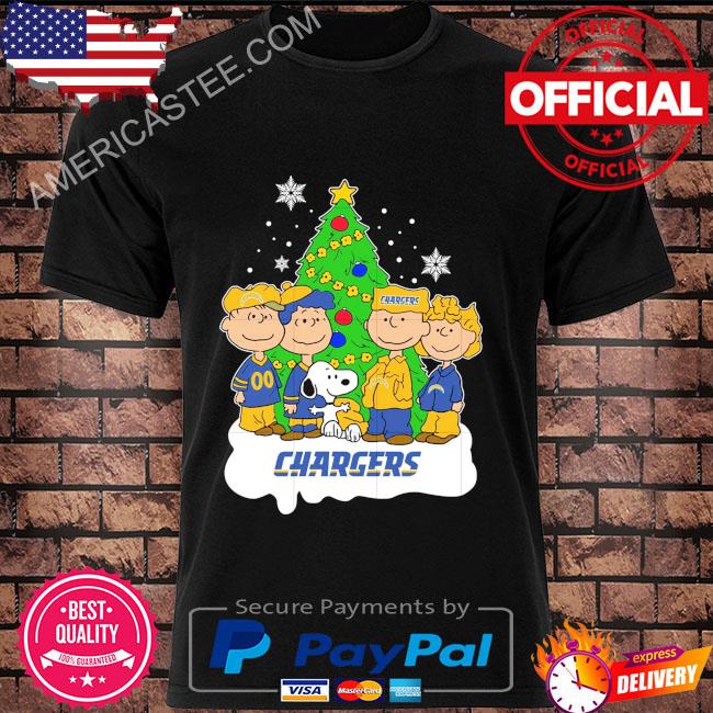 Snoopy the Peanuts los angeles chargers Christmas sweater