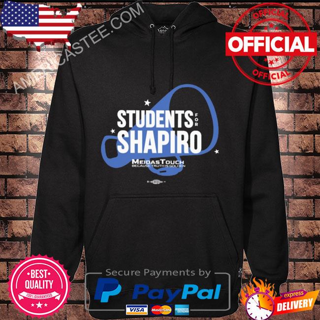 Students for shapiro meidastouch because truth is golden 2022 s Hoodie black