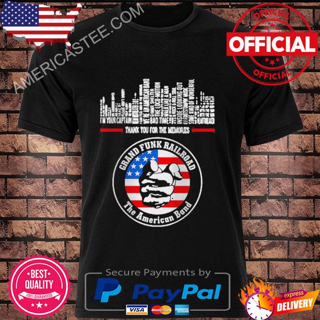 Thank You For Memories Grand Funk Railroad 70s American Band T-Shirt