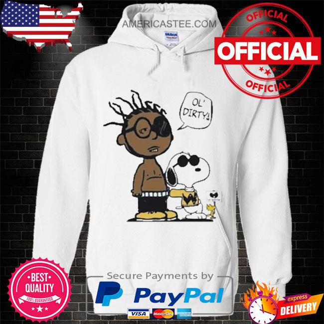 The Peanuts Snoopy And Charlie Brown Wu Tang Ol’ Dirty Shirt Hoodie white