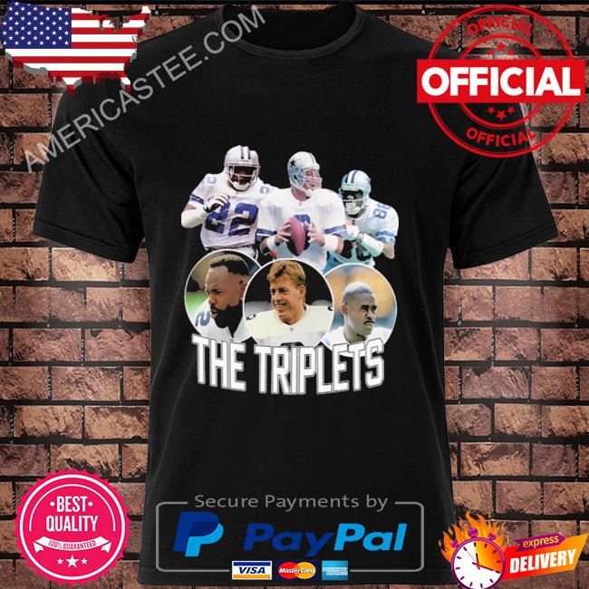 The triplet's emmitt smith troy aikman and michael irvin shirt