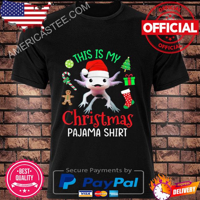 This is my Christmas pajama axolotl santa claus xmas sweater