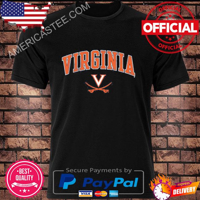 Virginia cavaliers distressed arch over logo shirt